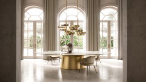 Ufo in Brass - Table by Emmemobili