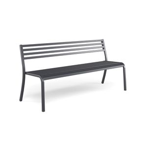 2-seater sofa / outside in Steel - Collection Segno - Sofa by Emu