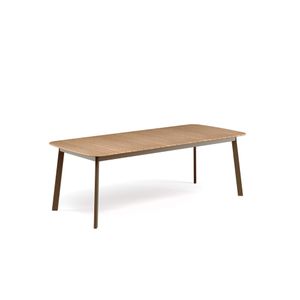 Shine Rectangular table with teak top 225x100 - Table by Emu