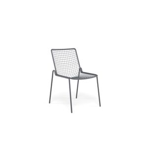 chair / outside in Steel - Collection Rio R50 - Chair by Emu