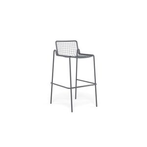 barstool / outside in Steel - Collection Rio R50 - Stool by Emu