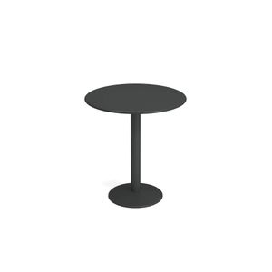 2 seats round table / outside in Steel - Collection Thor - Table by Emu