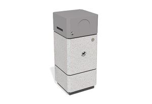 Litter bin  - Concrete waste bin - Model 181 - Accessories by ENCHO ENCHEV - ETE