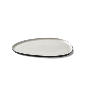 Stone Starter Plate Double Colour BLACK&IVORY - Styling by Esma Dereboy