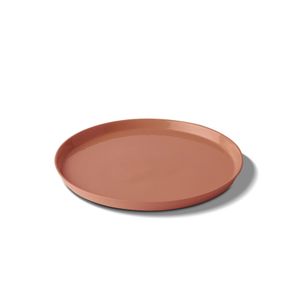 Round Starter Plate Single Colour CORAL - Styling by Esma Dereboy