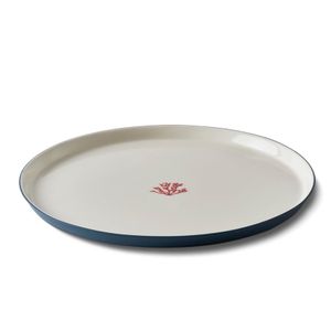 Round Pizza Plate Red Coral - Styling by Esma Dereboy