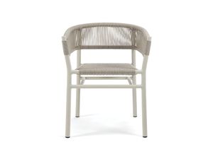 Dining armchair with aluminum structure - Kilt
