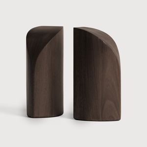 PI book ends - Dark Brown - 9 x 7 x 19 cm (10129780) - Styling by Ethnicraft
