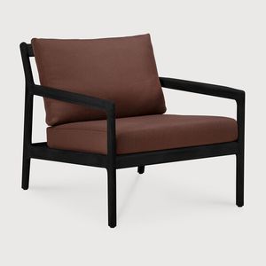 Jack outdoor lounge chair - Black, Burgundy - 76 x 90 x 74 cm (10S10432) - Armchair by Ethnicraft