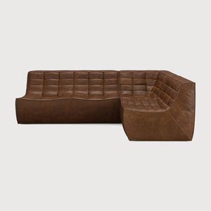 N701 modular sofa set - Chestnut - 231 x 171 x 76 cm (10S22198) - Sofa by Ethnicraft