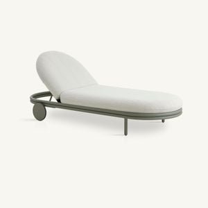 Cask outdoor chaise longue with wheels - Sofa by EXPORMIM