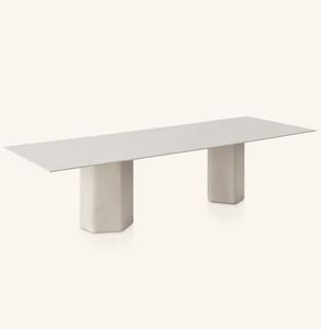 Talo outdoor rectangular dining table - Table by EXPORMIM