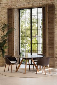 Atrivm outdoor round large dining table | Outdoor Furniture - Table by EXPORMIM