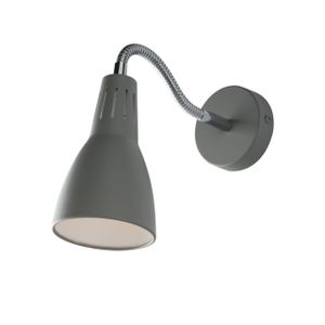 Applique LOGIKO in metallo grigio con diffusore orientabile - Ceiling lamp by Fan Europe Lighting