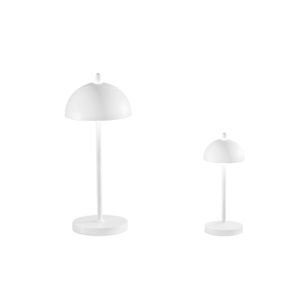 Lumetto LED PARTY ricaricabile da esterno in metallo bianco 2.5W 3000K con dimmer 30 cm. - Ceiling lamp by Fan Europe Lighting