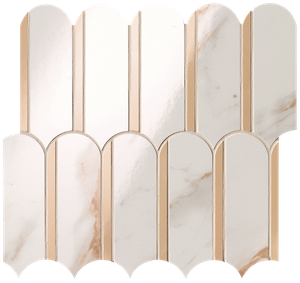 CALACATTA ORO / ONICE MIELE ARCHS MOSAICO Roma gold - Wall tile-stone-brick by FAP ceramiche