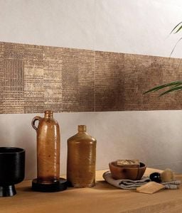 CANVAS BRONZE Sheer - Wall tile-stone-brick by FAP ceramiche