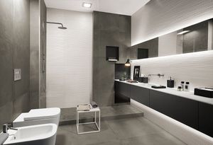 LINE WHITE Lumina 25x75 - Wall tile-stone-brick by FAP ceramiche