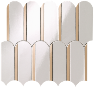 ONICE NEVE / ONICE MIELE ARCHS MOSAICO Roma gold - Wall tile-stone-brick by FAP ceramiche
