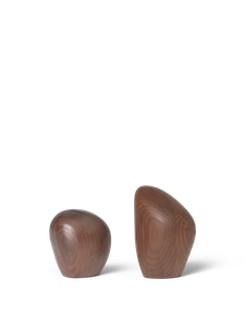 Cairn Salt and Pepper Shakers - Set of 2 - Dark Brown - Styling by Ferm Living