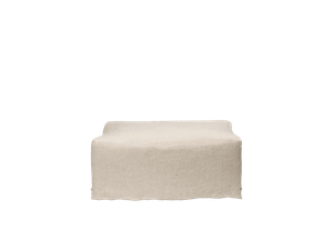 Catena Pouf Rectangular S501 - Loose Drape - Natural - Styling by Ferm Living