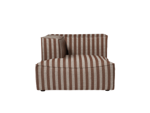Catena Sofa Chaise Longue Left L600 - Louisiana - Sand/Chocolate - Sofa by Ferm Living