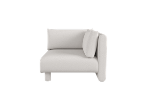 Dase Sofa Corner - Soft Bouclé - Off-white/Sand - Sofa by Ferm Living