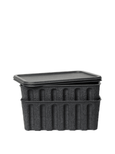 Paper Pulp Box - Set of 2 - Charcoal - Styling by Ferm Living