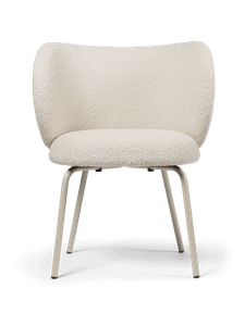 Rico Dining Chair - Cashmere - Nordic Bouclé - Off-White - Chair by Ferm Living