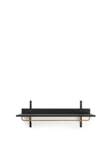 Sector Rack Shelf - Black Ash/Brass - Cabinet by Ferm Living