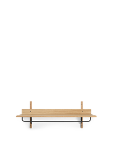 Sector Rack Shelf - Natural Oak/Black Brass - Cabinet by Ferm Living