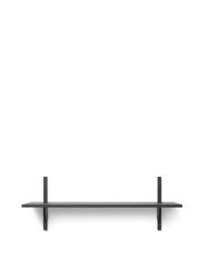 Sector Shelf - Single - Wide - Black Ash/Black Brass - Cabinet by Ferm Living