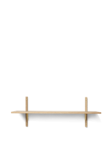 Sector Shelf - Single - Wide - Natural Oak/Brass - Cabinet by Ferm Living