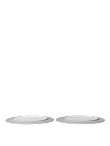 Sonae Dessert Plates - Ø22 - Set of 2 - Grey/White - Furniture accessories by Ferm Living