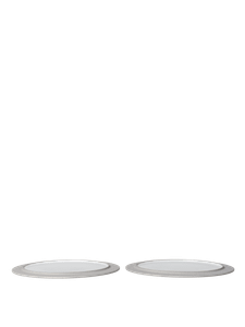 Sonae Dinner Plates - Ø28 - Set of 2 - Grey/White - Furniture accessories by Ferm Living