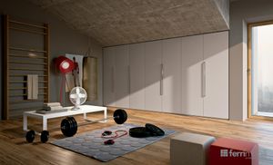 Armadio Mansarda Scalare - Composizione 32 - Cabinet by Ferrimobili