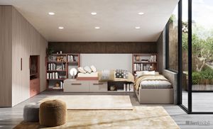 Cameretta armadio mansarda e doppio letto – Composizione 113 - Table by Ferrimobili