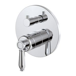 Eleanor Wall Diverter Mixer, Chrome / Chrome - Shower by Fienza