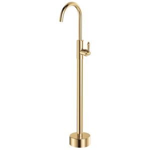 Eleanor Floor Mounted Basin/Bath Mixer, Urban Brass / Urban Brass - Washbasin by Fienza