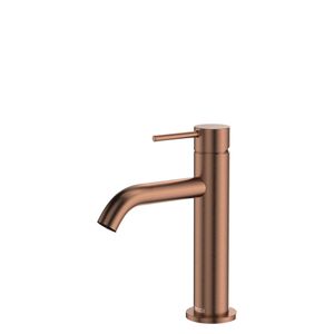 Kaya Basin Mixer, Brushed Copper - Washbasin by Fienza
