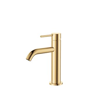 Kaya Basin Mixer, Urban Brass - Washbasin by Fienza