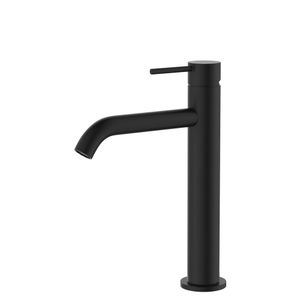 Kaya Medium Basin Mixer, Matte Black - Washbasin by Fienza