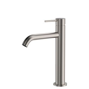 Kaya Medium Basin Mixer, Brushed Nickel - Washbasin by Fienza
