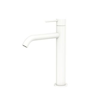 Kaya Medium Basin Mixer, Matte White - Washbasin by Fienza