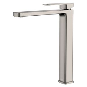 Tono Tall Basin Mixer, Brushed Nickel - Washbasin by Fienza
