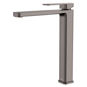 Tono Tall Basin Mixer, Gun Metal - Washbasin by Fienza