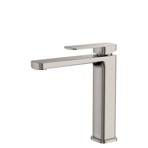 Tono Medium Basin Mixer, Brushed Nickel - Washbasin by Fienza