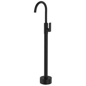 Tono Floor Mounted Basin/Bath Mixer, Matte Black - Washbasin by Fienza