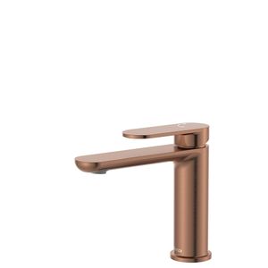 Empire Slim Cold Start Basin Mixer, Brushed Copper - Washbasin by Fienza
