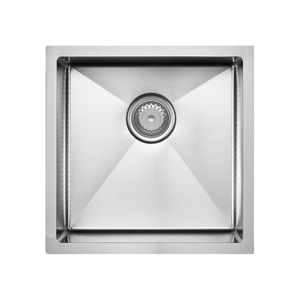 Hana Anti-Scratch 32L Single Kitchen Sink, Stainless Steel - Kitchen Sink by Fienza